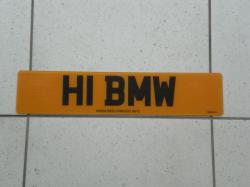 Number Plate - H1 BMW