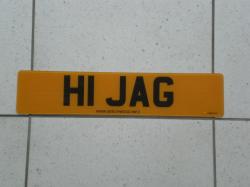 Number Plate - H1 JAG