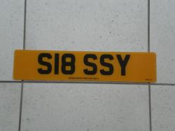 Number Plate - S18 SSY